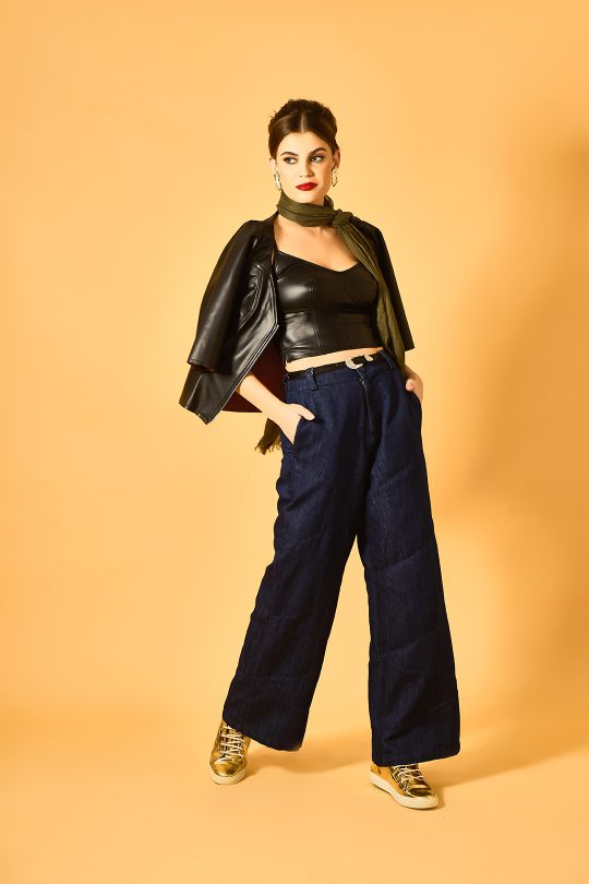 Top Monica de Couro