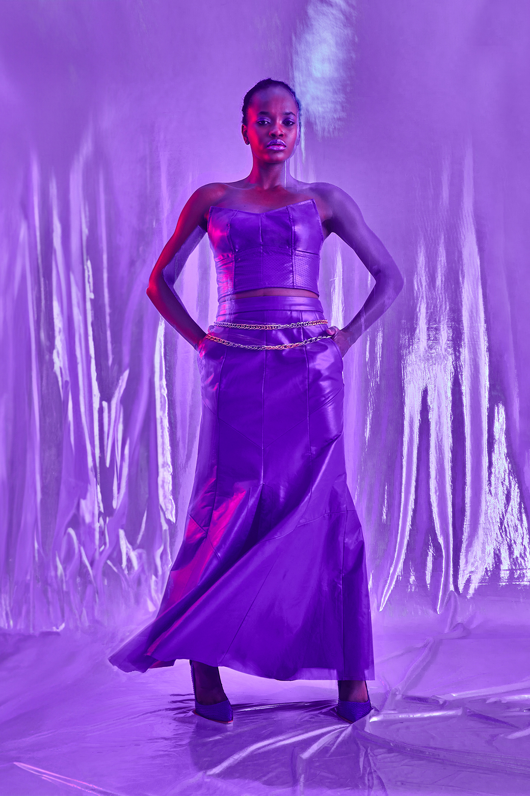 Saia Lírio de Couro - Imagem 5