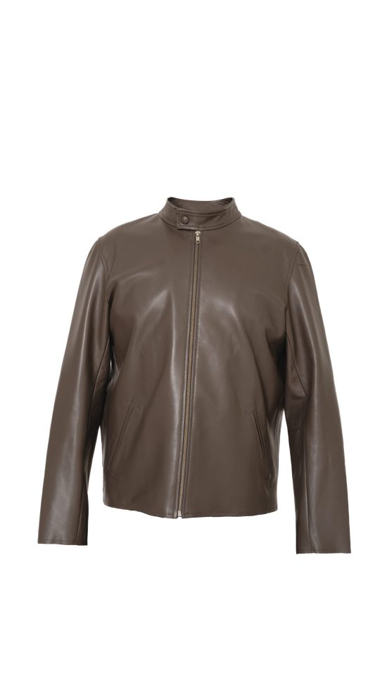 Jaqueta Slim de Couro Masculina
