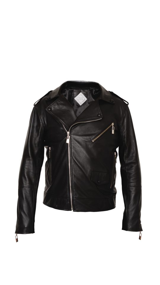 Jaqueta Biker de Couro Masculina