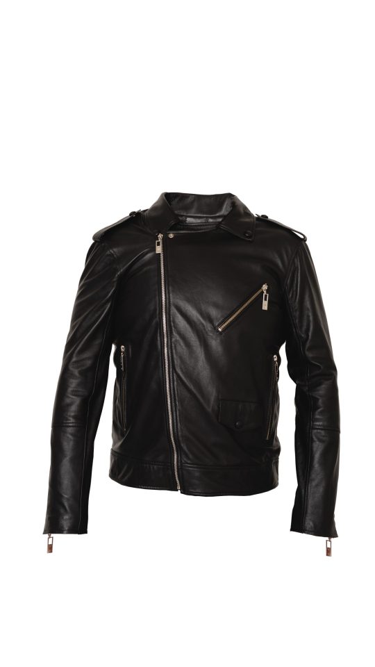 Jaqueta Biker de Couro Masculina