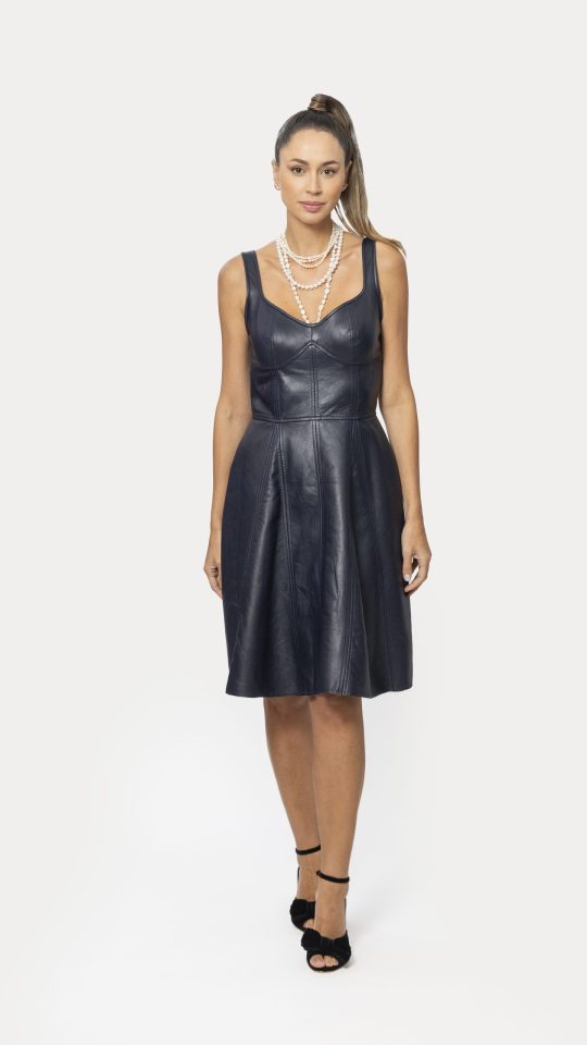 Vestido New Monica Curto de Couro