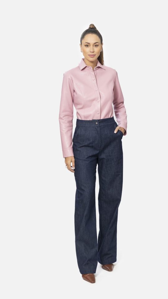 Camisa Alfaiataria de Couro