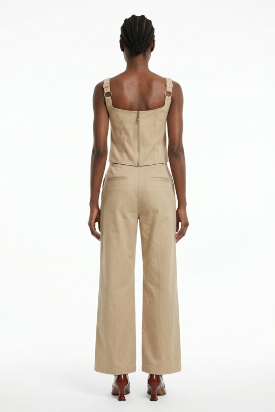 Calça Pantalona de Brim