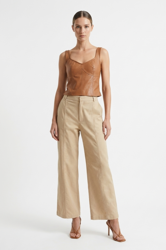 Calça Pantalona de Brim