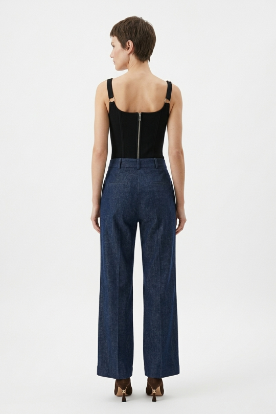 Calça Pantalona Jeans